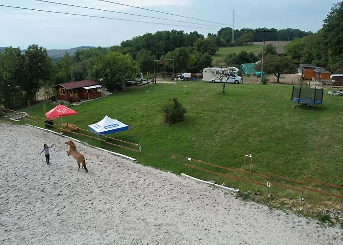 Luxury tent Caravan On Ranch Trebivlice